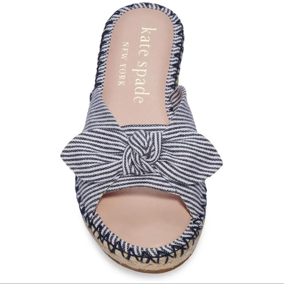 NWT Kate Spade Saltie Shore Canvas Stripes size 6. Super soft sole. - Picture 2 of 6